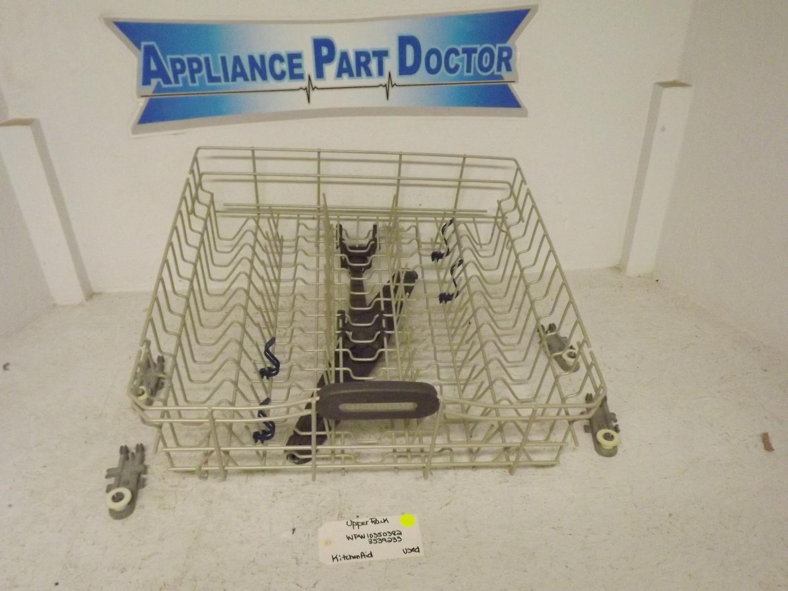 KitchenAid Dishwasher WPW10350382 8539233 Upper Rack Used KitchenAid Dishwasher WPW10350382 8539233 Upper Rack Used